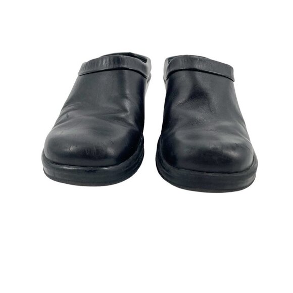 Dansko Black Leather Slip On Clogs Womens Size 7 EU 38 Comfort Neutral Classic - Picture 4 of 9